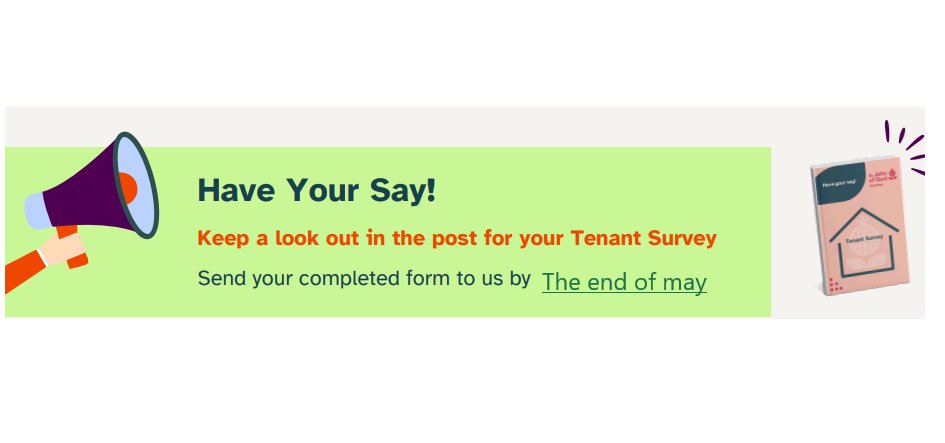 SjogHousing's tweet photo. Don't forget to fill out your tenants survey on our website!

https://t.co/LYcryhekig

#sjoghousingassociation #sjogha https://t.co/6tciMJwsvY