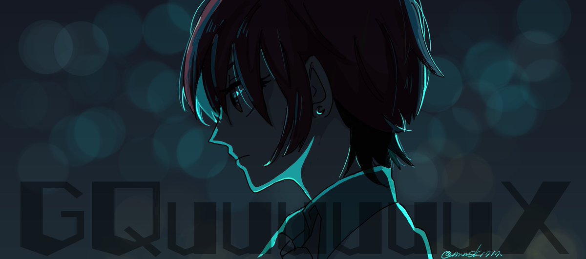 「もしもあの改札の前で立ち止まらず歩いていれば#GQuuuuuuX 」|mmskのイラスト