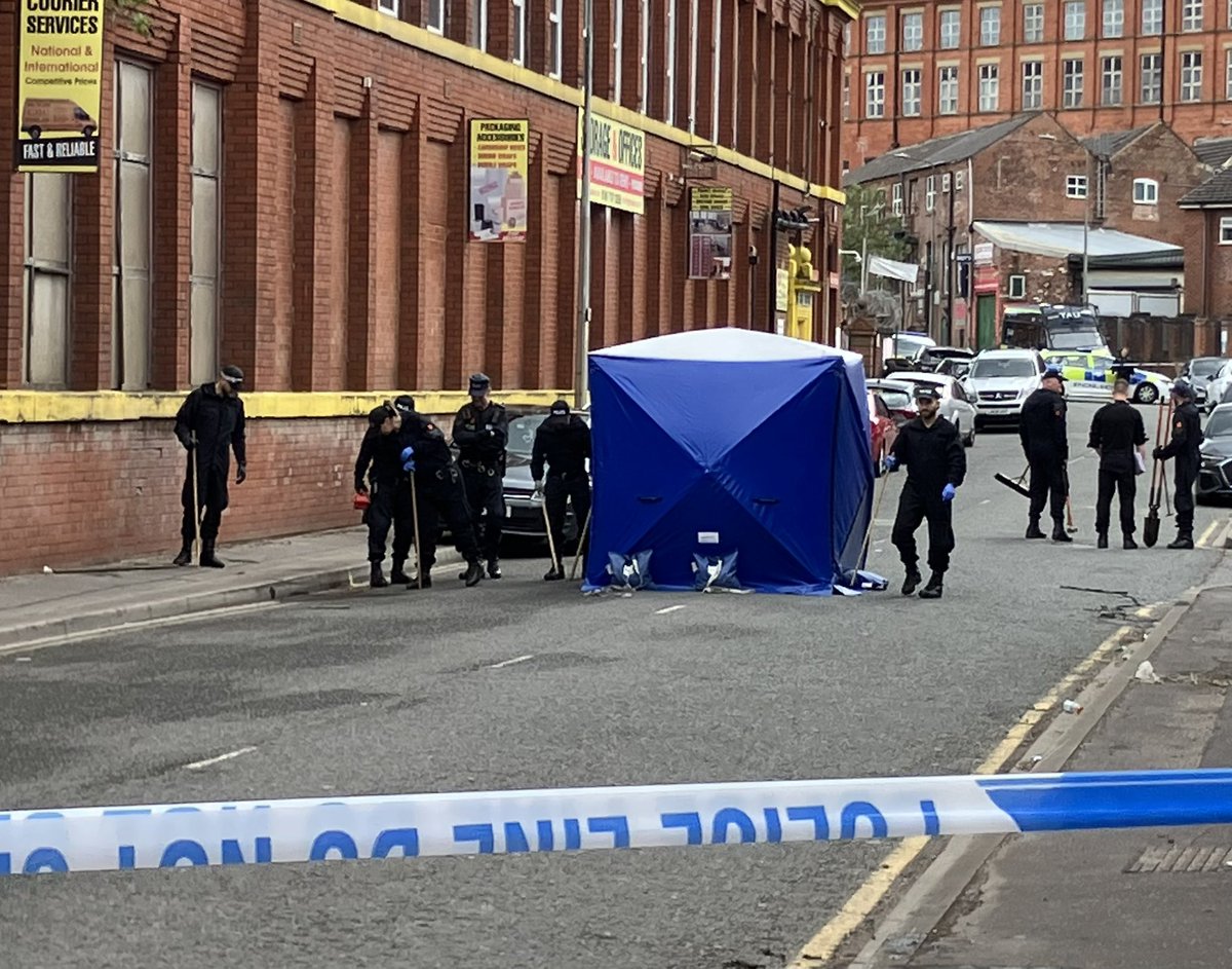 A forensics tent has been erected. <a href="/MENnewsdesk/">Manchester News MEN</a>