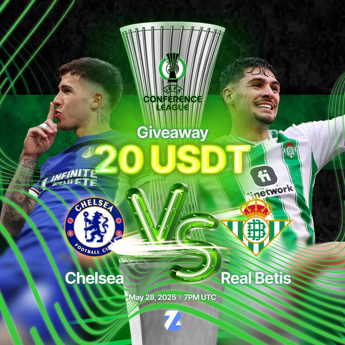 1BLOCK (@1blockgames) on Twitter photo 🏆 Guess the Champ & Win 20 USDT 🏆
<a href="/ChelseaFC/">Chelsea FC</a> 🆚 <a href="/RealBetis/">Real Betis Balompié 🌴💚</a> - <a href="/Conf_League/">UEFA Conference League</a> Final!
Will Chelsea become the first club to win all 3 current European trophies?
Or will Betis shock the Blues for their first?
📩 Drop your pick👇
✅ Follow, Like, RT & Tag 3 friends 🏆 Guess the Champ & Win 20 USDT 🏆
<a href="/ChelseaFC/">Chelsea FC</a> 🆚 <a href="/RealBetis/">Real Betis Balompié 🌴💚</a> - <a href="/Conf_League/">UEFA Conference League</a> Final!
Will Chelsea become the first club to win all 3 current European trophies?
Or will Betis shock the Blues for their first?
📩 Drop your pick👇
✅ Follow, Like, RT & Tag 3 friends