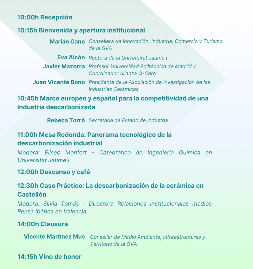 🌍 Hacia una industria descarbonizada y competitiva 

Te dejamos un adelanto de los avances clave que marcarán esta jornada, donde se perfila el futuro de una industria más sostenible y competitiva.

🗓 11 de junio 

🎟 Reserva tu plaza aquí: lnkd.in/dWS2YvRQ