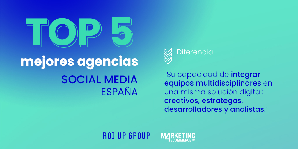 azurallyglobal's tweet image. ¡TOP 5 SOCIAL MEDIA!  🏆🏆

La semana pasada, @Mkt4eCommerce nos incluyó en 5 rankings TOP10 en su especial sobre mejores agencias. Y este es el  valor diferencial que destaca en Social Media, ¡muy bien definido! 

¡Gracias a nuestro equipo y clientes! 🙏
#ROIUPGroup #Martech