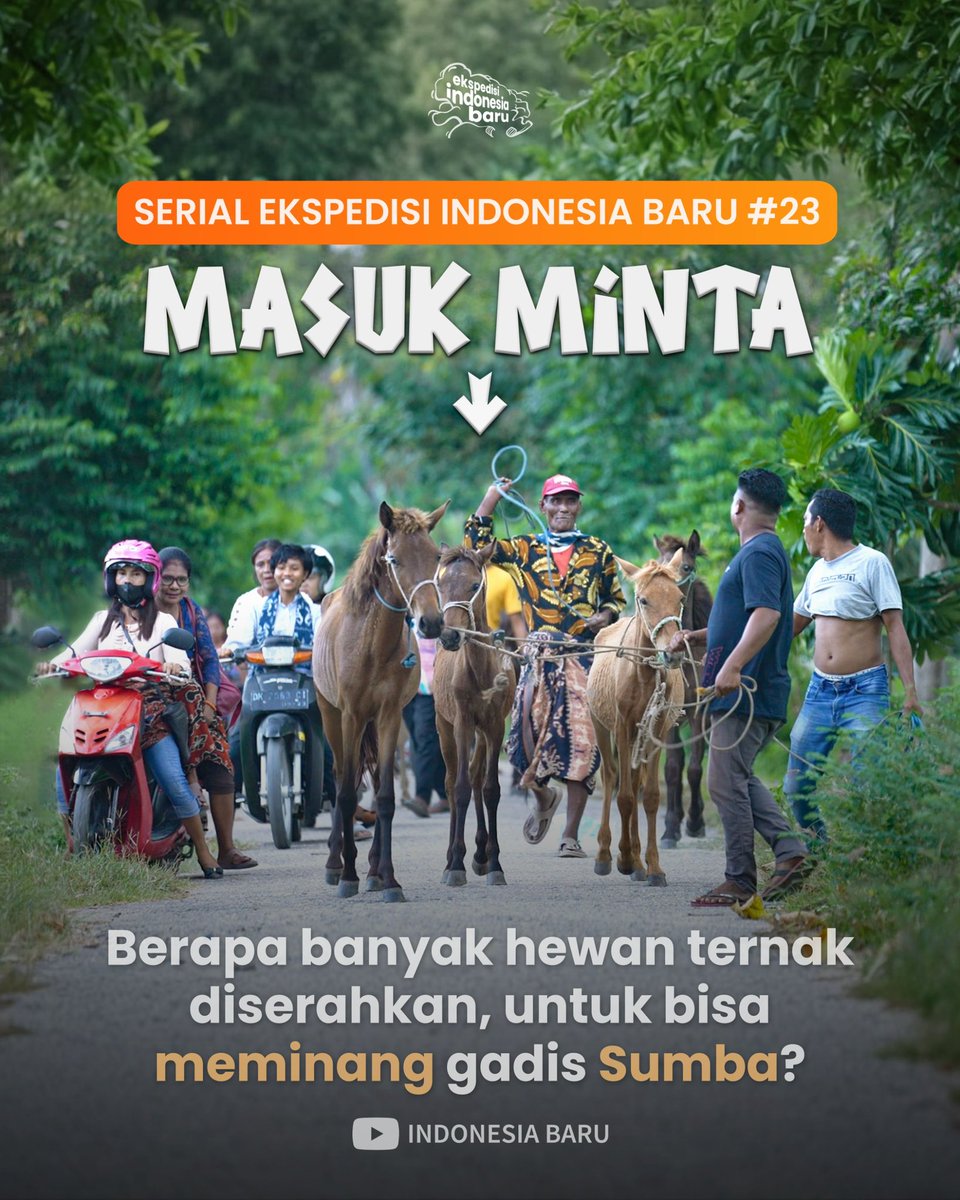 Gen Z asal Sumba seperti <a href="/BenayaHarobu/">Benaya Harobu</a> galau, karena cinta dan punya kerjaan aja tak cukup buat nikah :) 

Episode 23 - Ekspedisi Indonesia Baru
youtu.be/M38SFYwPDl8?si…
