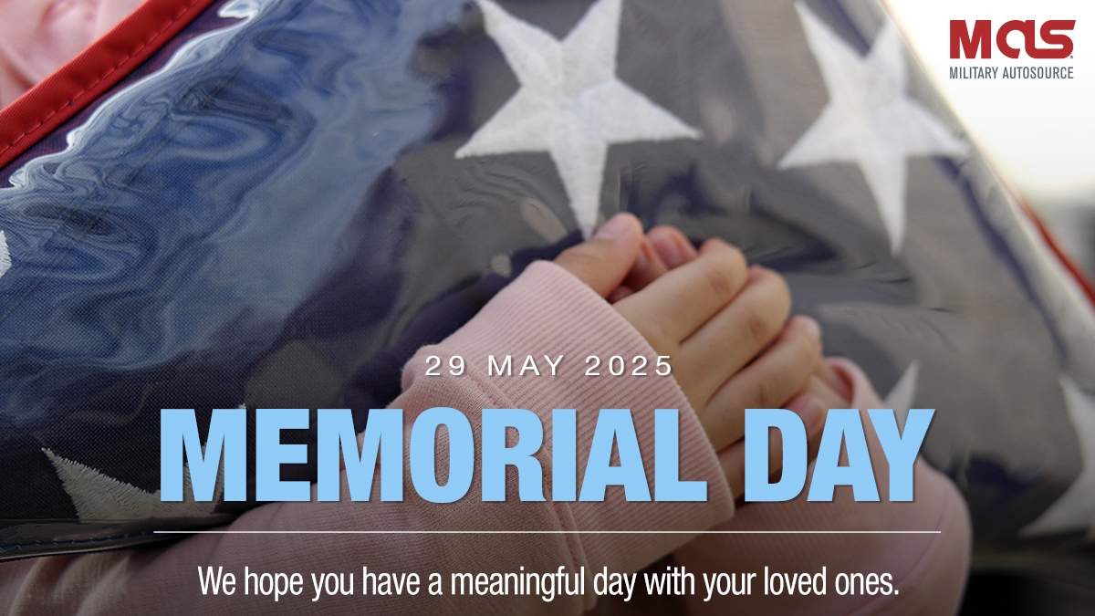 This Memorial Day, we honor the courage, dedication, and sacrifice of our fallen heroes.

From all of us at Military AutoSource, we remember and thank those who gave everything for our freedom.

#memorialday #honorthefallen #usmilitary #militaryautosource