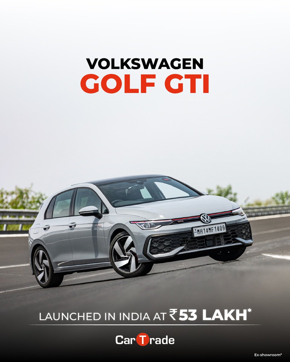 Car_Trade's tweet image. Volkswagen India has entered the premium hot hatch segment with the launch of the Golf GTI, which is priced at Rs. 53 lakh (ex-showroom). The all-new Golf GTI will be sold here in India via the CBU route and will be available to book in batches.

#volkswagengolfgti #ctlaunch