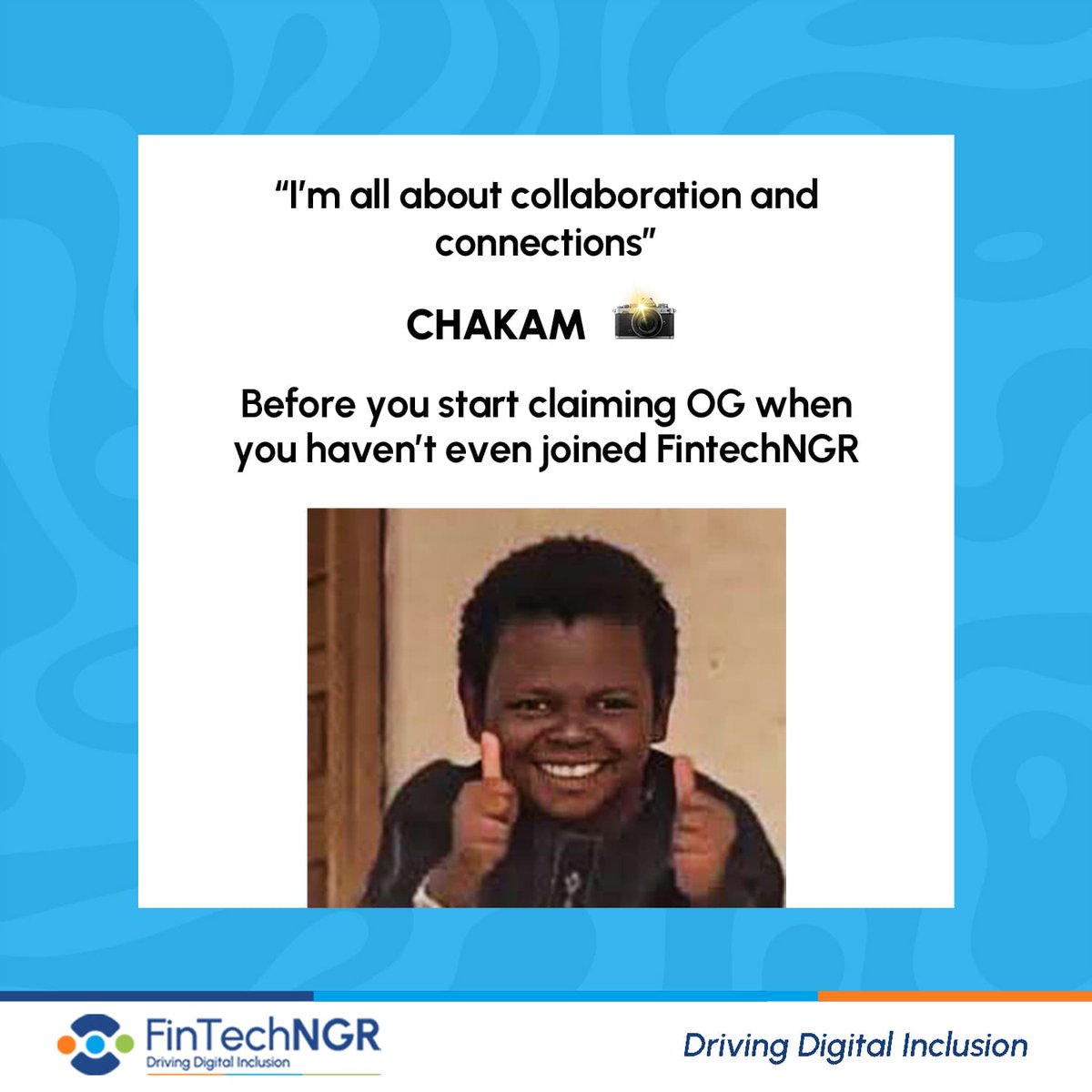 fintechngr's tweet image. Collaboration? Connections? OG status?
Not without FintechNGR 😎

Don’t just talk. Be in the room.
fintechng.org

#FintechNGR #JoinTheMovement #FintechCommunity #DigitalInclusion