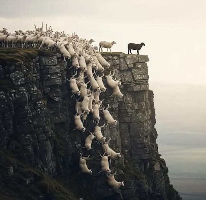 They called you the BLACK SHEEP.
Not because you were wrong — but because you were DIFFERENT.

While the herd followed the path without question, you paused. Looked up. Listened to the wind.
And whispered, “There must be another way.” 

The black sheep doesn’t blend in.
Not