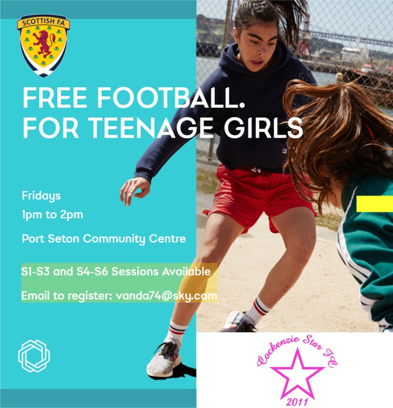 Football East Lothian (@el_football_dev) on Twitter photo FREE FOOTBALL FOR TEENAGE GIRLS
📅Starts Friday 6th June 2025
⏱️1pm to 2pm
🏟️Port Seton Community Centre
📧vanda74@sky.com FREE FOOTBALL FOR TEENAGE GIRLS
📅Starts Friday 6th June 2025
⏱️1pm to 2pm
🏟️Port Seton Community Centre
📧vanda74@sky.com