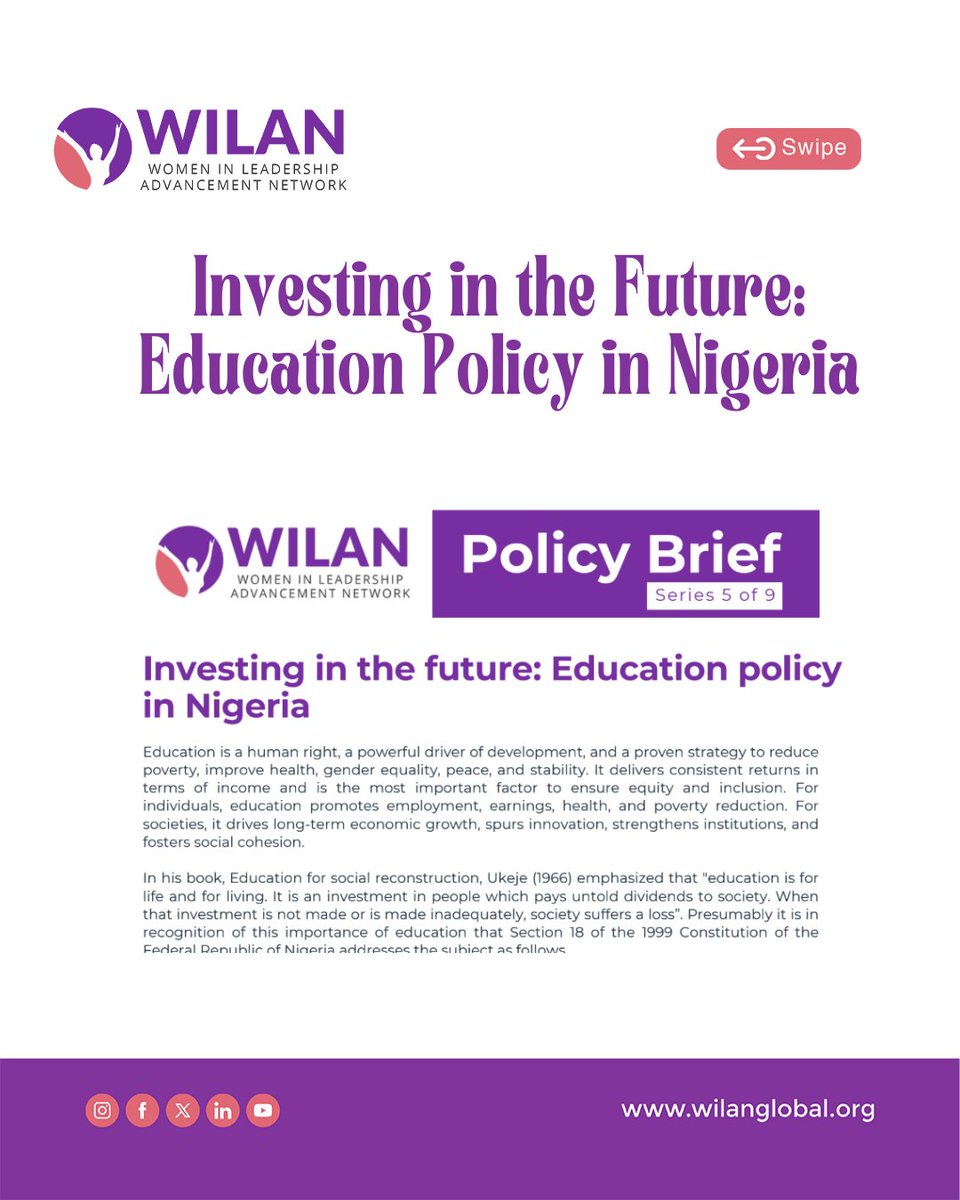 wilanglobal's tweet photo. What does the future of Nigeria look like without quality education or a thriving creative sector?

Read 5 here https://t.co/pSKUYBLR5J

Read 6 here https://t.co/uRGt4MnVFG

#TLWS3 https://t.co/A8tRpn2vhK