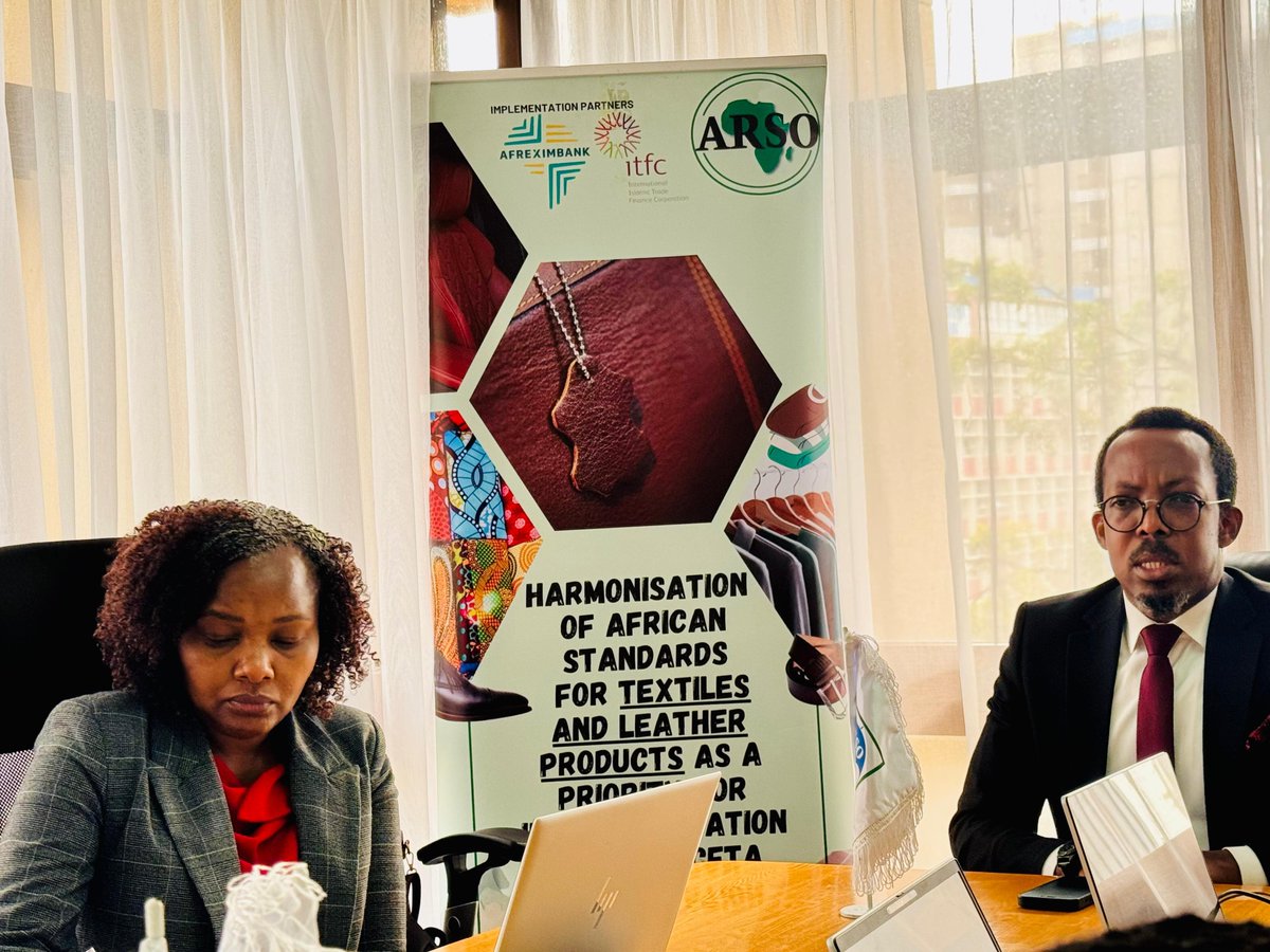 African Organisation for Standardisation (@arso_1977) on Twitter photo Great meeting with Veriscia Kambale & Adham Abdelaal from @Afreximbank at <a href="/ARSO_1977/">African Organisation for Standardisation</a> CS! 🌍 Discussed their vital support for standards harmonization in Africa, covering Culinary Arts,Pharma & Med Devices,Textiles & Leather
This partnership is crucial for boosting AfricanTrade! Great meeting with Veriscia Kambale & Adham Abdelaal from @Afreximbank at <a href="/ARSO_1977/">African Organisation for Standardisation</a> CS! 🌍 Discussed their vital support for standards harmonization in Africa, covering Culinary Arts,Pharma & Med Devices,Textiles & Leather
This partnership is crucial for boosting AfricanTrade!