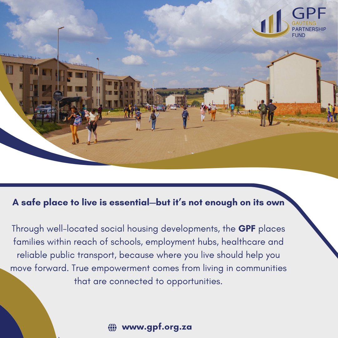 A safe place to live is essential—but it’s not enough on its own.
Through well-located social housing developments, the GPF places families within reach of schools, employment hubs, healthcare and reliable public transport, because where you live should help you move forward.