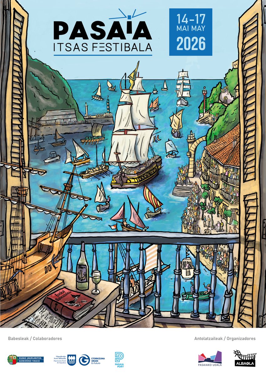 PasaiaPort (@pasaiaport) on Twitter photo 🆕 ¡Presentamos el cartel oficial de <a href="/Pasaiaitsasfest/">Pasaia Itsas Festibala 2026</a> 2026!
Obra del artista donostiarra Roskow, la imagen captura la esencia de nuestra bahía.
+Info👇
🔗pasaiaitsasfestibala.org/es/la-4a-edici…
#PIF2026 🆕 ¡Presentamos el cartel oficial de <a href="/Pasaiaitsasfest/">Pasaia Itsas Festibala 2026</a> 2026!
Obra del artista donostiarra Roskow, la imagen captura la esencia de nuestra bahía.
+Info👇
🔗pasaiaitsasfestibala.org/es/la-4a-edici…
#PIF2026
