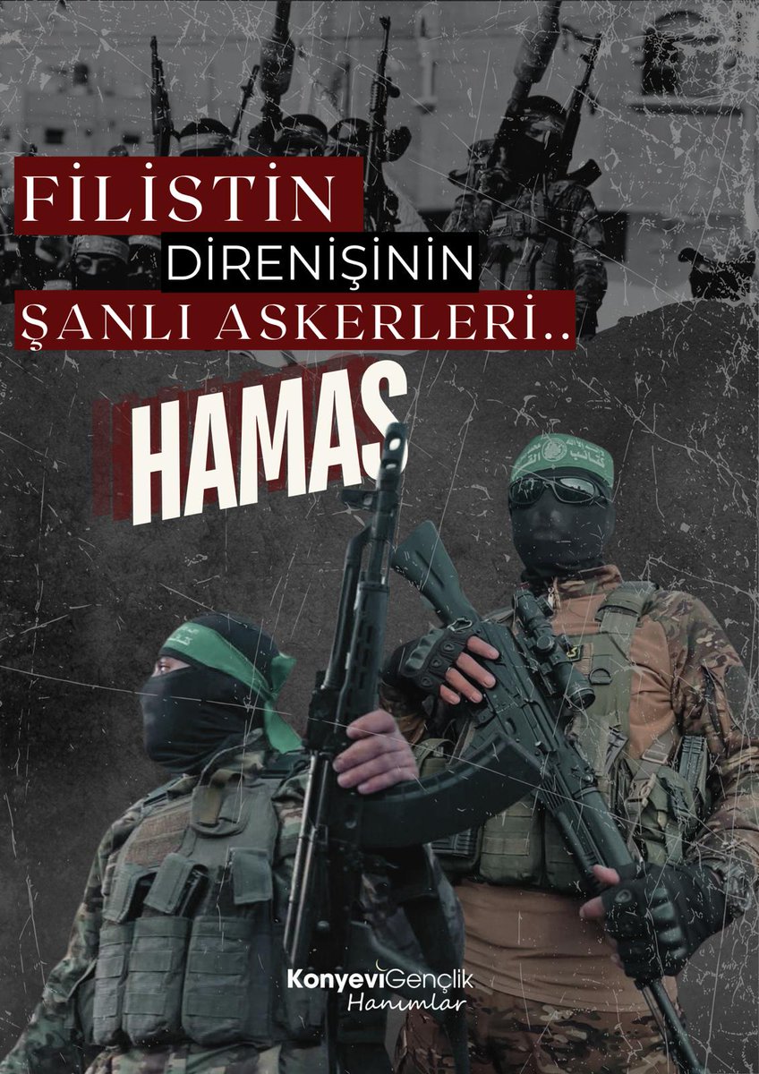 Filistin Direnişinin şanlı askerleri olan #Hamas

- Faşist işgal ordusu, yeni bir vahşi katliama daha imza atarak Han Yunus’taki Nasır Hastanesi’nde görev yapan Dr. Ala el-Neccar’ın evini hava saldırısıyla hedef aldı. 

- Doktor görevini hastanede sürdürürken, dokuz çocuğu şehit