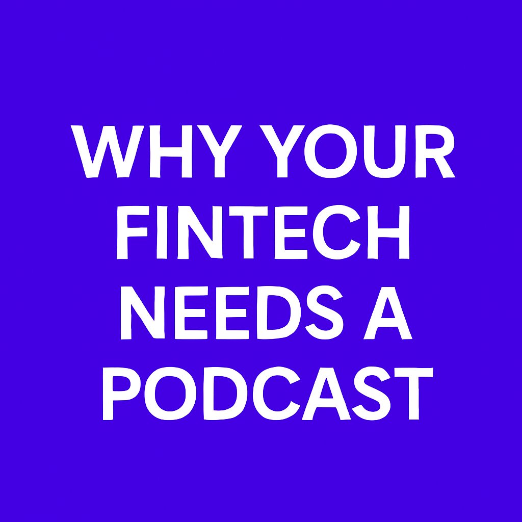 Most fintechs still sleep on podcasting.
Too niche? Too much work? Low ROI?

Not true.

If done right, a podcast can build trust, warm leads &amp; get your voice in the ears that matter.

Wrote about it here 👇

open.substack.com/pub/fintechgro…