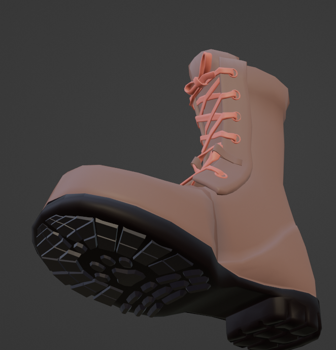 wip 
これは、忙しい時にメンタルが死んで寝れない時、体を犠牲にちまちまつくった靴　
靴って何ポリゴンくらいがいいかしら
#b3d #VRChat #blender #ミヅチ君