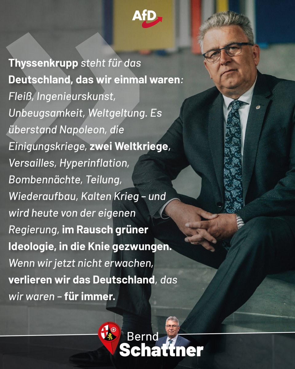 Das Schicksal von Thyssenkrupp steht sinnbildlich für den Niedergang eines einst starken, auf der ganzen Welt geachteten Deutschlands.
