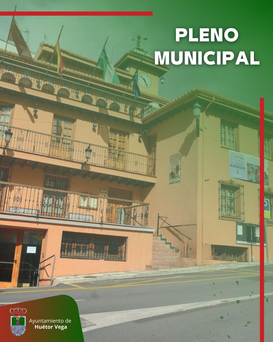 Sesión ordinaria del Pleno Municipal con el siguiente orden del día: bit.ly/Pleno28-05-2025
28 de mayo a las 20 h.
Acceso por la Cuesta de los Pozuelos.
La sesión podrá verse a través de nuestro canal en YouTube: youtube.com/live/Gs4hJdkub…
#AyuntamientoDeHuétorVega