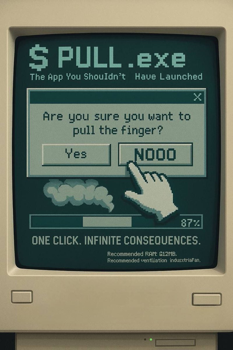 pullmyfingerio's tweet photo. $PULL.exe
was never meant to be opened https://t.co/BhB0Mzoyz4