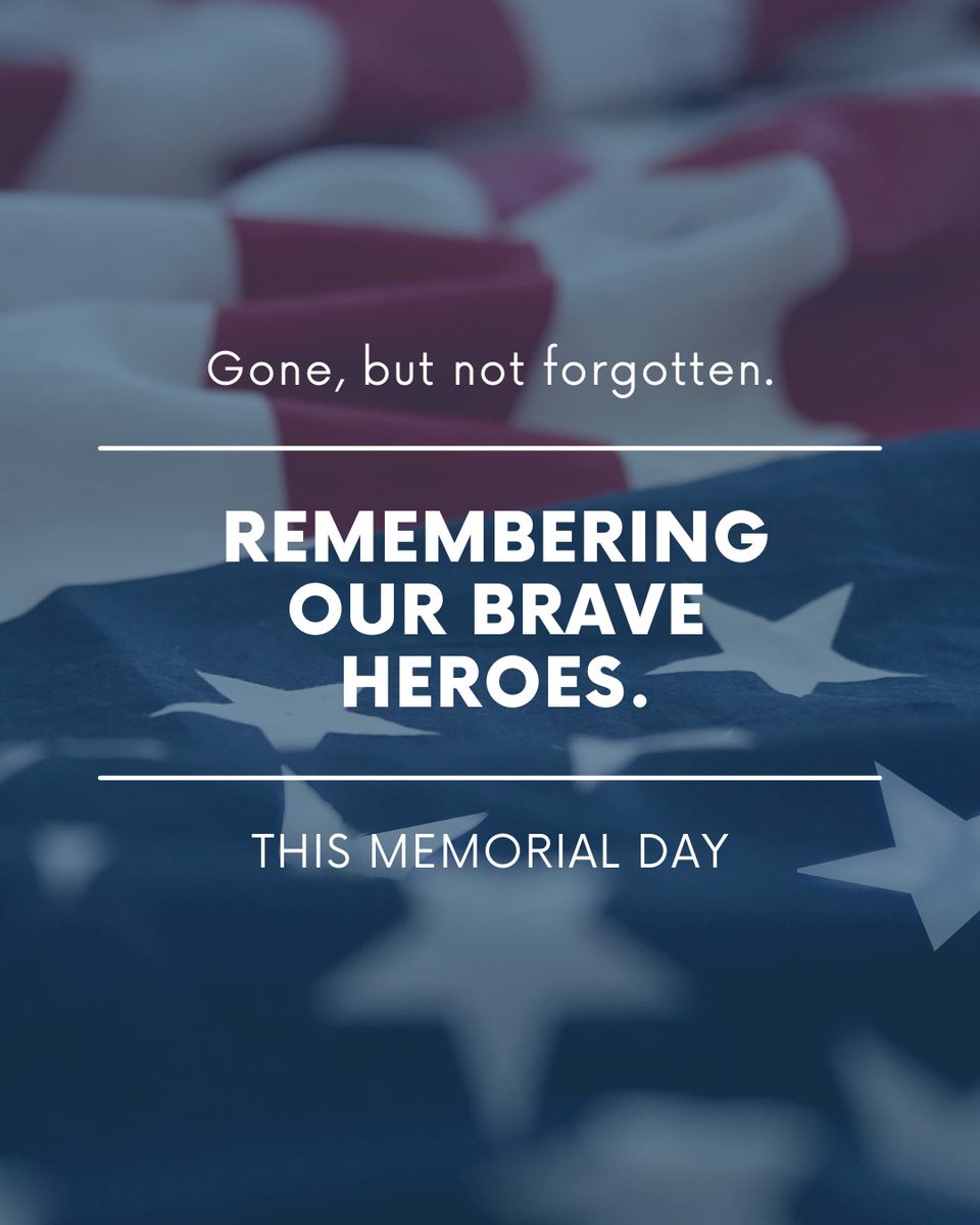 Take a moment this Memorial Day to reflect on those who paid the ultimate sacrifice for our freedoms.