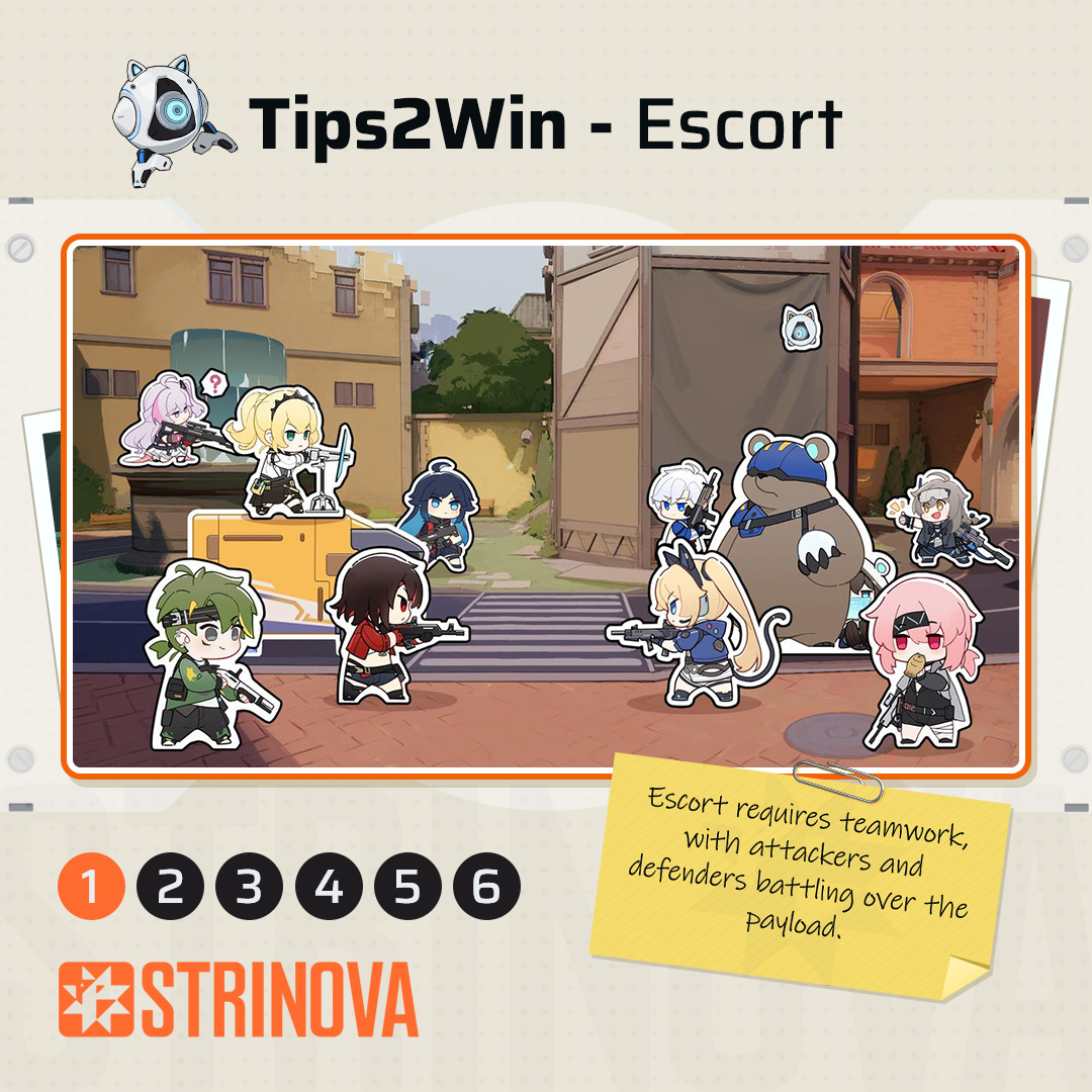 StrinovaMobile's tweet photo. #Tips2Win for #Strinova - Episode 1: Escort 🚚

🎮Recruitment for #StrinovaMobile Exploration Test (Technical Beta) is opening! 
▼ Sign up for test access: https://t.co/SHQ5pHNZnO
▼ Join our official Discord server: https://t.co/5zb2lQlIdV https://t.co/YXoBMNUPc5