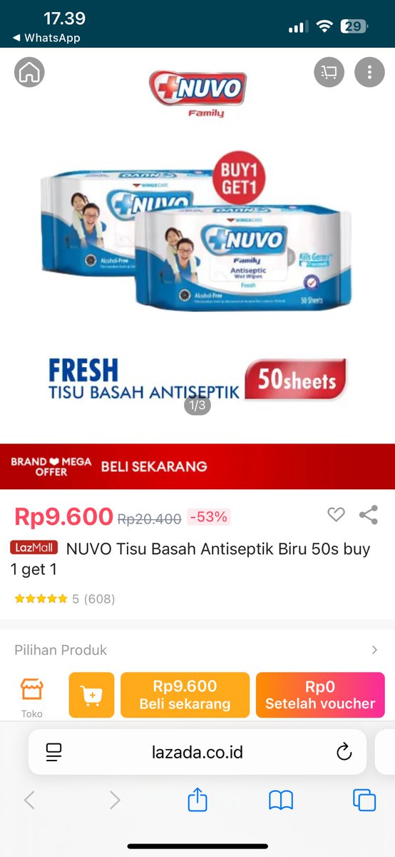 cuma di lazada pesta Gajian Anti Boncos nih, buruan belanja biar dapet voucher bonus s.d 500rb , nih aku juga dapet harga promonyal loh
lazada.co.id/products/pdp-i…?