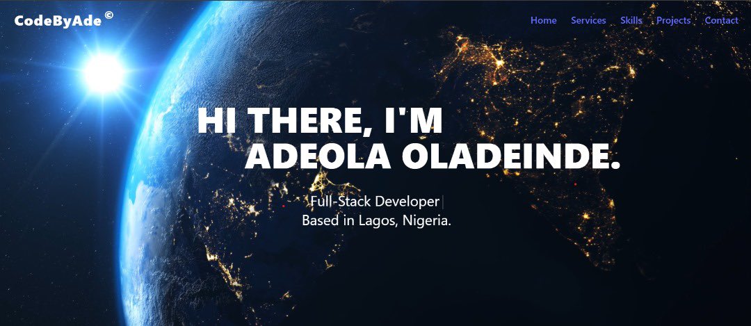 geNerahXX's tweet image. After all said and done my Portfolio is finally done!
Super proud of this one๐
What do you think about my portfolio?
Link: adeolaoladeinde.dev