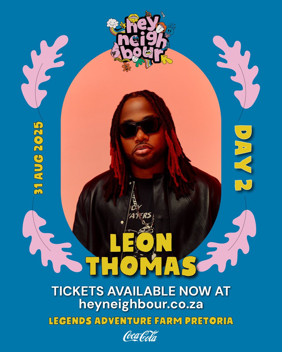 HeyNeighbourFes's tweet photo. Get ready to get down in the Hood 🙌

@leonthomas is taking Day 2 by storm - don't miss out 🏡

Get your tickets today at https://t.co/g6DbBJyaPr 🎫 https://t.co/KTbbQ6lj2x