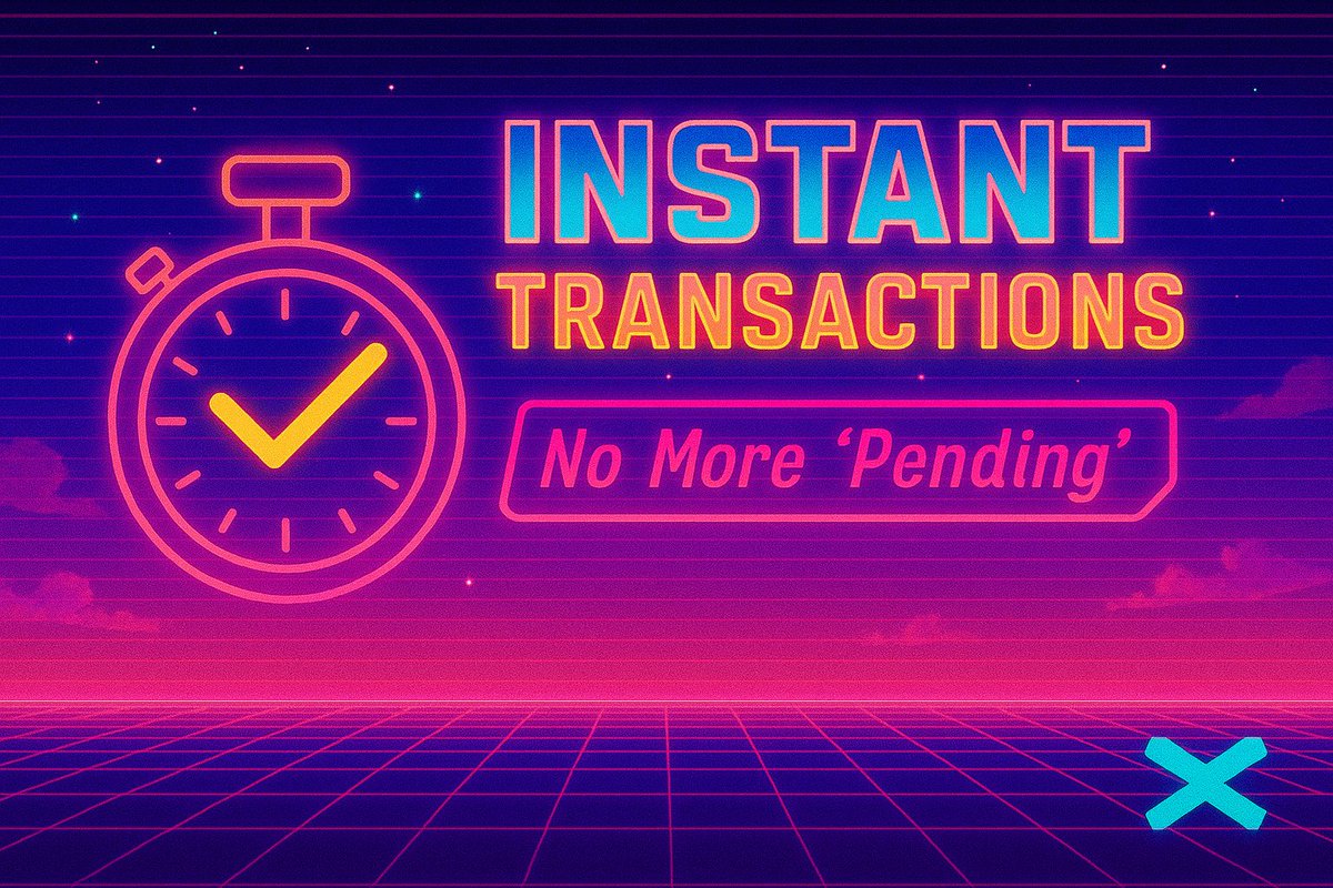 dvz_AI's tweet photo. ✅ 1. Instant Transactions = No More “Pending”

With one-shot finality, your transactions are instantly final.  No waiting. No double-checking. No “Did it go through?” stress.

💡 Why it matters:  You can send, stake, swap or mint — and it’s confirmed immediately.