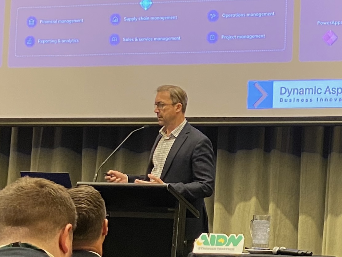 chrisgreatrex's tweet photo. On stage at the inaugural Australian Industry &amp; Defence Network Conference with @PatConroy1, Minister for Defence Industry &amp; @JarrodBleijieMP, Deputy Premier QLD - how we’re helping businesses build smart, scalable operations with @wiiseaus powered by @Microsoft  D365 Bus Central https://t.co/vIKhORq5Xq
