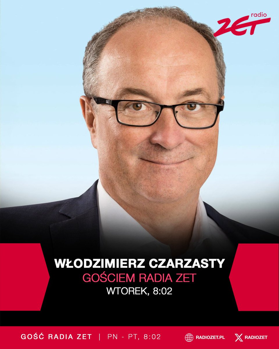 We wtorek gościem Bogdana Rymanowskiego będzie wicemarszałek Sejmu, współprzewodniczący Lewicy Włodzimierz Czarzasty.
➡️ player.radiozet.pl

#RadioZET <a href="/Gosc_RadiaZET/">Gość Radia ZET</a>