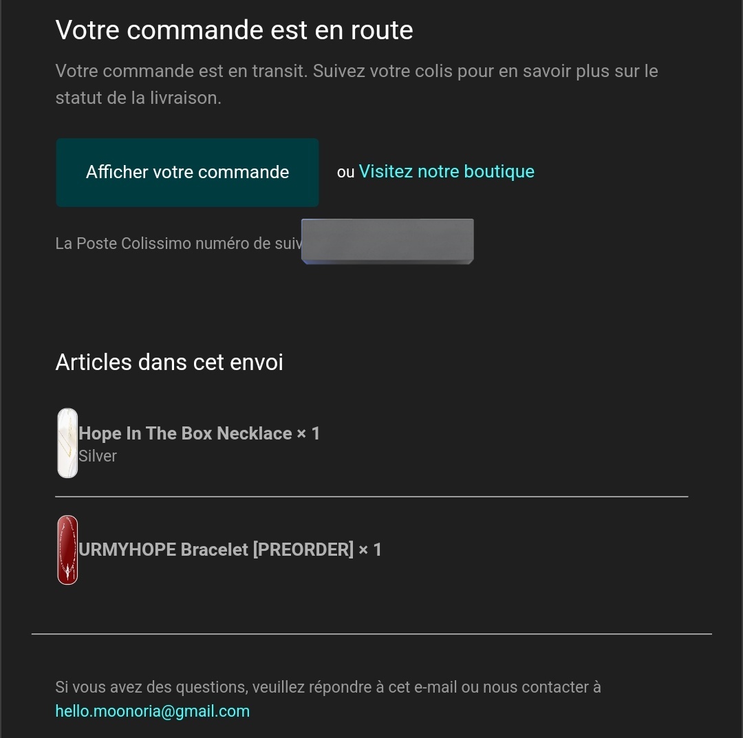 Mes bijoux pour le Hobipalooza sont en route 🥰🥰
Merci <a href="/ByMoonoria/">Moonoria</a> ( <a href="/Moony_euphoria/">Moon⁷☾ 𝑩𝑻𝑺 𝒚𝒆𝒂𝒓 ECHO OSAKA D2💎</a> )