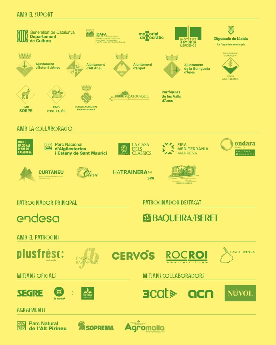 34è DANSÀNEU ⛰️ Del 25 de juliol al 3 d’agost!

Torna el festival que omple el Pirineu de dansa, música, patrimoni, memòria històrica i cultura.

10 dies, 27 espais i 35 propostes artístiques t'hi esperen ✨

🌿 Tot el programa a dansaneu.cat
🟡 Entrades ja a la venda!