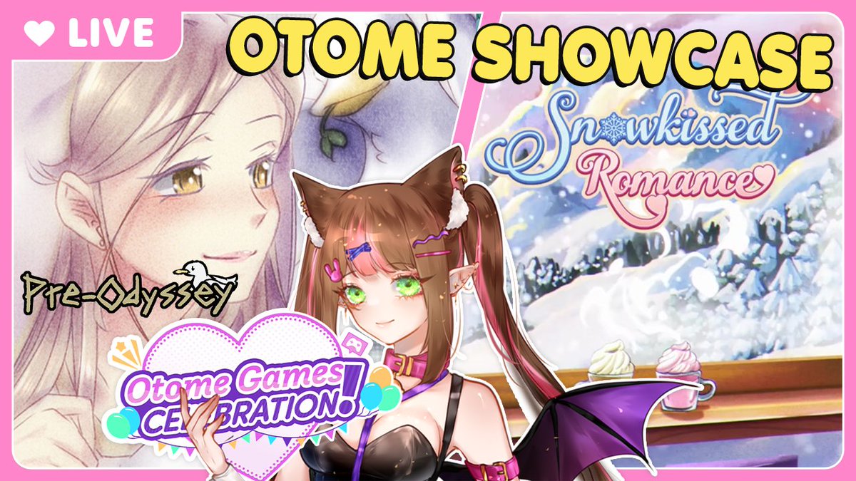 Otome Showcase ꒱

Hihiii ~

Today is last day of #OtomeGamesCelebration and we'll be checking out Pre-Odyssey: Love at First Quack and Snowkissed Romance Demo! 💖❄️

Sit back and relax, as today we're staying comfy! 🍵

see you in 15min ~ ! 🩷

🔗 twitch.tv/gyepiyun