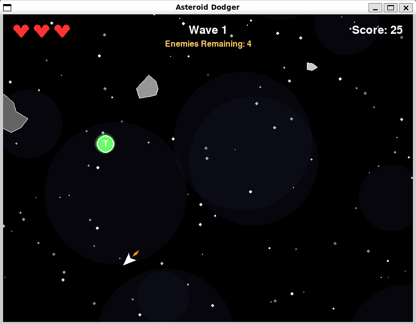 Saurav4105575's tweet photo. Just made a space dodging game 🚀 Asteroid Dodger! Built with Amazon Q CLI + Pygame. Dodge asteroids, collect power-ups, and survive the chaos! 💥🪐
🎮Check out the blog: https://t.co/6mTSuJ2nHt
#AmazonQCLI #GameDev #IndieDev #Pygame #MadeWithPython https://t.co/2edNxk2tKg