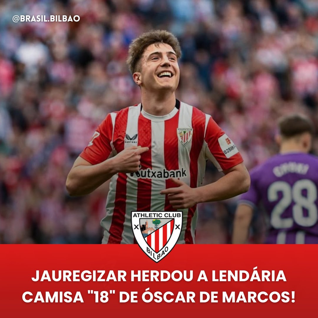 BrasilBilbao's tweet photo. ⭐ 𝗢 𝗛𝗘𝗥𝗗𝗘𝗜𝗥𝗢!
Jaure foi o escolhido por De Marcos para suceder seu manto!
#LaLiga #AthleticClub #demarcos https://t.co/ZCZkmUbSuo