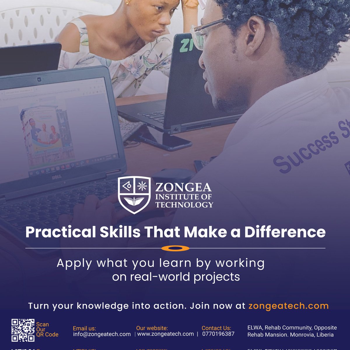 ZongeaTech's tweet photo. Unlock your future at Zongea School of Technology!
Whether you're starting your tech journey or leveling up your skills, we provide handson training, expert mentorship, and real world experience to help you succeed in today’s digital world. https://t.co/QD96v5AJ5j