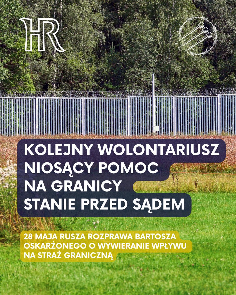 Bartosz – wolontariusz, który udzielał pomocy humanitarnej na granicy polsko-białoruskiej – stanie 28 maja przed sądem w Białymstoku. Prokuratura oskarża go o wywieranie wpływu na działania funkcjonariuszy Straży Granicznej. Grozi mu do 3 lat więzienia.

Gdy w placówce SG Bartosz