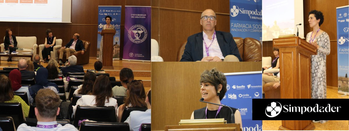 Mesa 2. V Simpodader: Servicios Profesionales Farmacéuticos Asistenciales en la Farmacia Social.
Moderadora: Raquel Varas Doval; Ponentes: Ane Otaegui Arrazola, Alberto Virués Ávila y Ana Margarida Advinha.