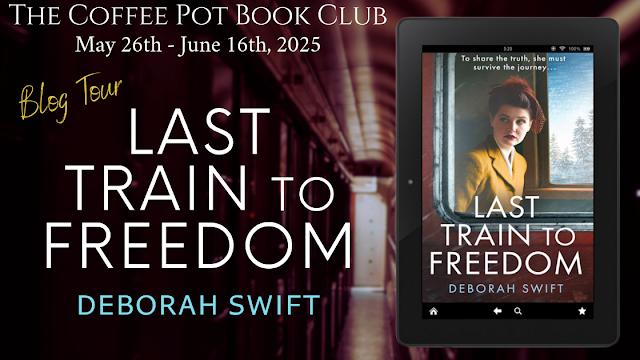 CaigJamie's tweet photo. On tour with The Coffee Pot Book Club: Last Train to Freedom by Deborah Swift.
https://t.co/HBf9Q5xZcO
#LastTrainToFreedom #DeborahSwift #WW2 #Russia #TransSiberian #Japan #Courier #WomensFiction #Spies #Espionage #BlogTour @cathiedunn @swiftstory https://t.co/bTwJjLRBH9