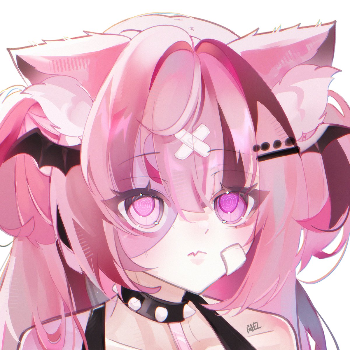 cael_is's tweet image. i told myself that i will draw the first vtuber that pops up if i open twt/x !! ~ and @PawshiesVT was the first one so here it is! #drawshies (right pic was the post i saw~)