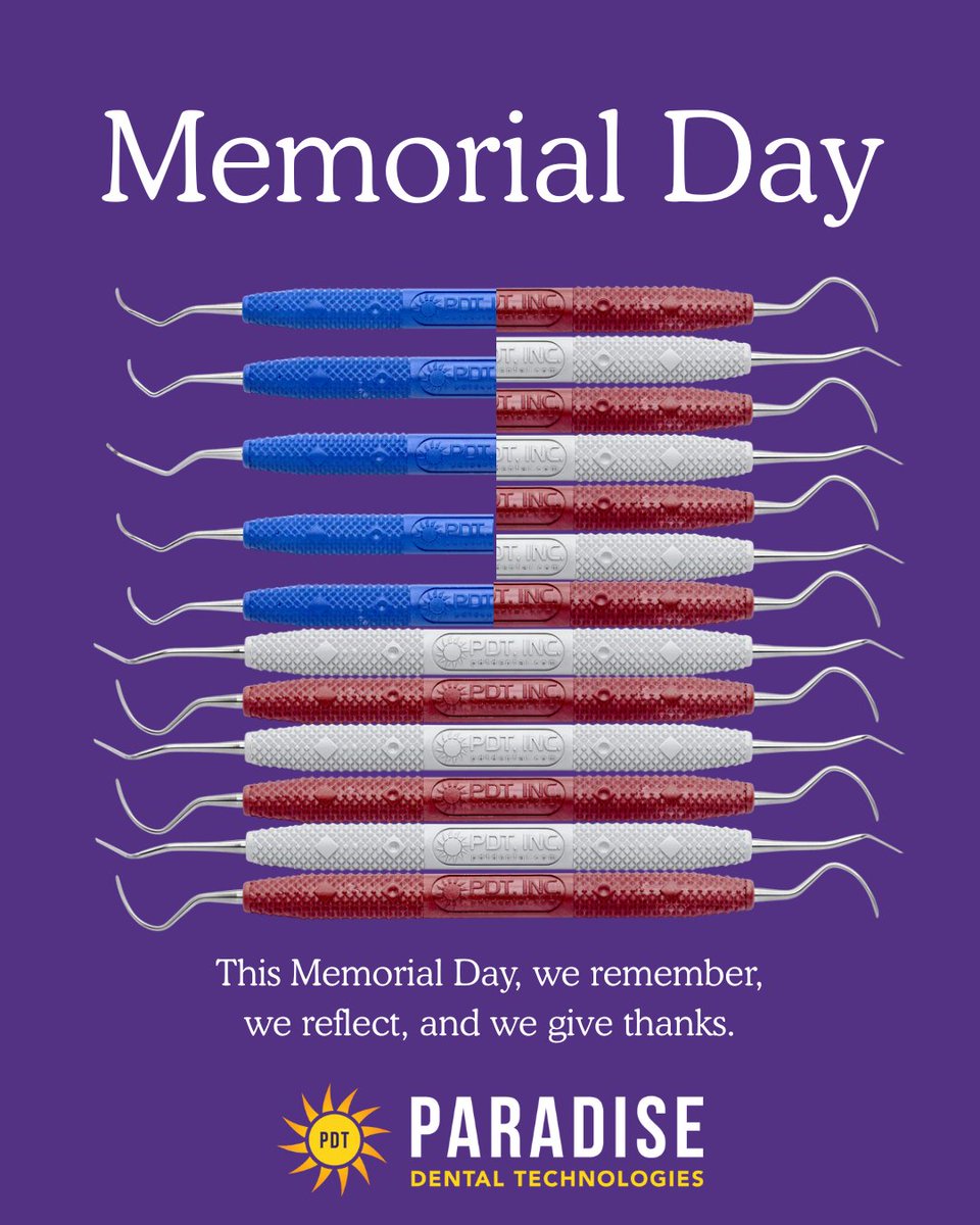 Today, we honor the brave men and women who made the ultimate sacrifice in service to our country.
Your courage and dedication will never be forgotten.
This Memorial Day, we remember, we reflect, and we give thanks.
#memorialday #hygiene #hygienist #dental