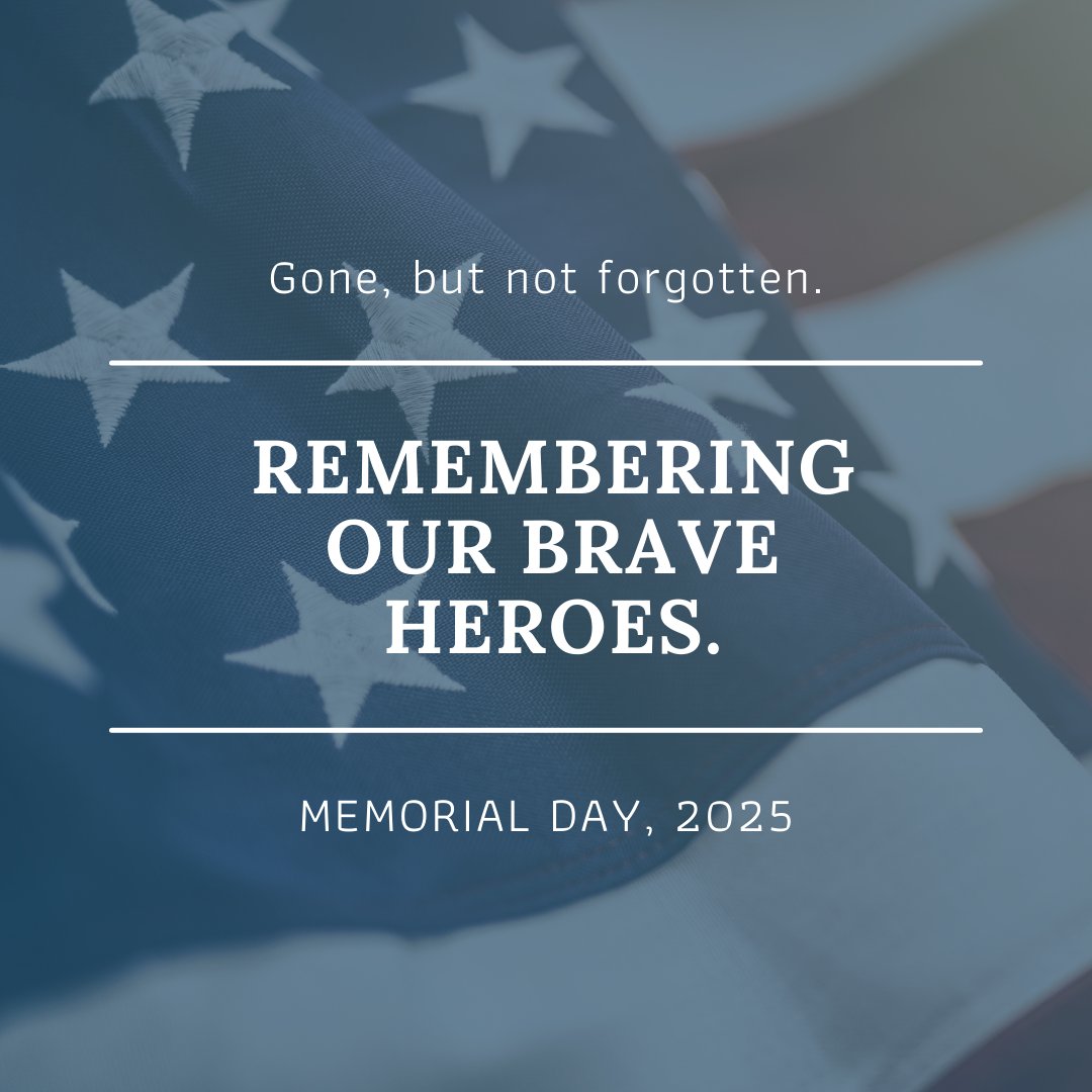 Today, we pause to honor and remember the brave men and women who made the ultimate sacrifice in service to our nation. Their courage, dedication, and selflessness ensure the freedoms we hold dear.

As we gather with family and friends, let’s take a moment to reflect on their