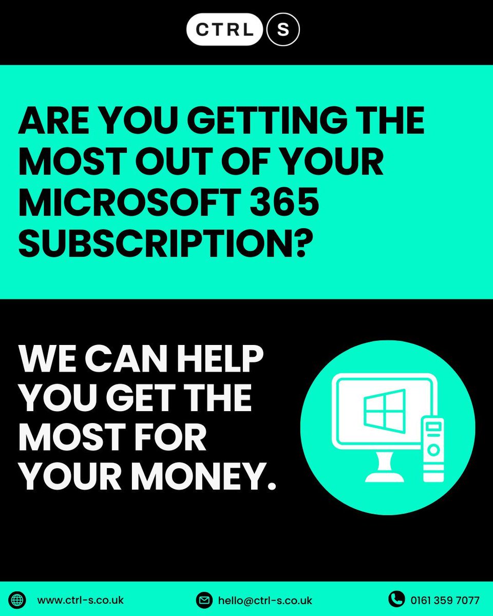 CTRLSltd's tweet photo. Most businesses miss out on powerful tools simply because they don’t know they exist. Don’t let your subscription go to waste.

✅ Let’s unlock its full potential
✅ Streamline your workflows
✅ Maximise your investment

Interested? Get in touch today. https://t.co/AcmIhf162U