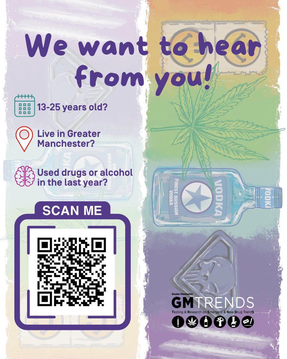 Early Break (@earlybreakuk) on Twitter photo Aged 13β25 and live in Greater Manchester? Used drugs or alcohol in the last year? We want to hear YOUR voice!  π’ 
π Scan the QR code to complete! 
#GMTrends #GreaterManchester #YourVoiceMatters #DrugAwareness #Prevention Aged 13β25 and live in Greater Manchester? Used drugs or alcohol in the last year? We want to hear YOUR voice!  π’ 
π Scan the QR code to complete! 
#GMTrends #GreaterManchester #YourVoiceMatters #DrugAwareness #Prevention