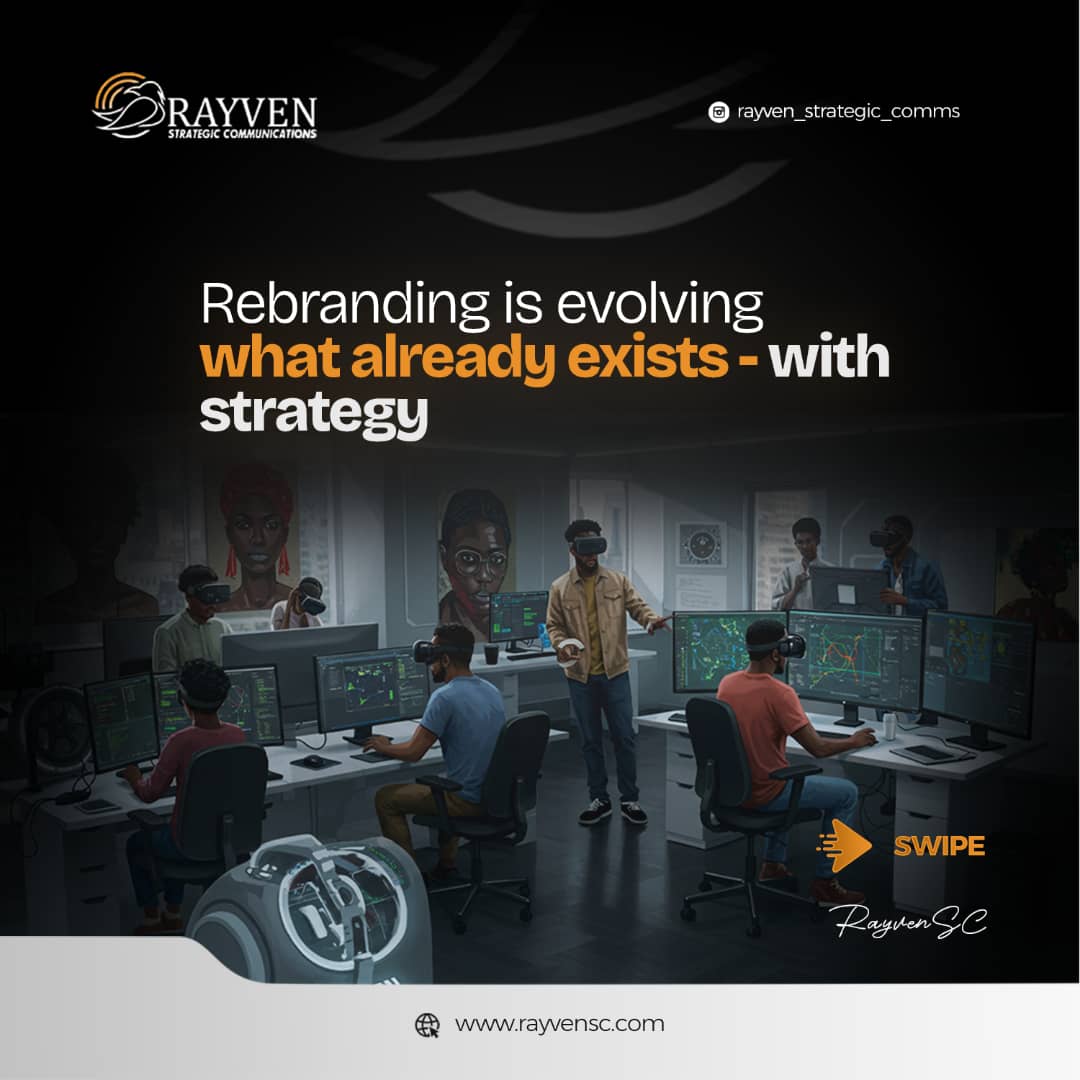 RayvenStrategic's tweet photo. Don’t rebrand just to look fresh. 

Do it to feel right — to show up in a way that reflects your mission, your maturity, and your momentum.

#BrandingVsRebranding #RayvenSC #ClarityOverCosmetics #StrategicShift https://t.co/D7TGLeaAL2
