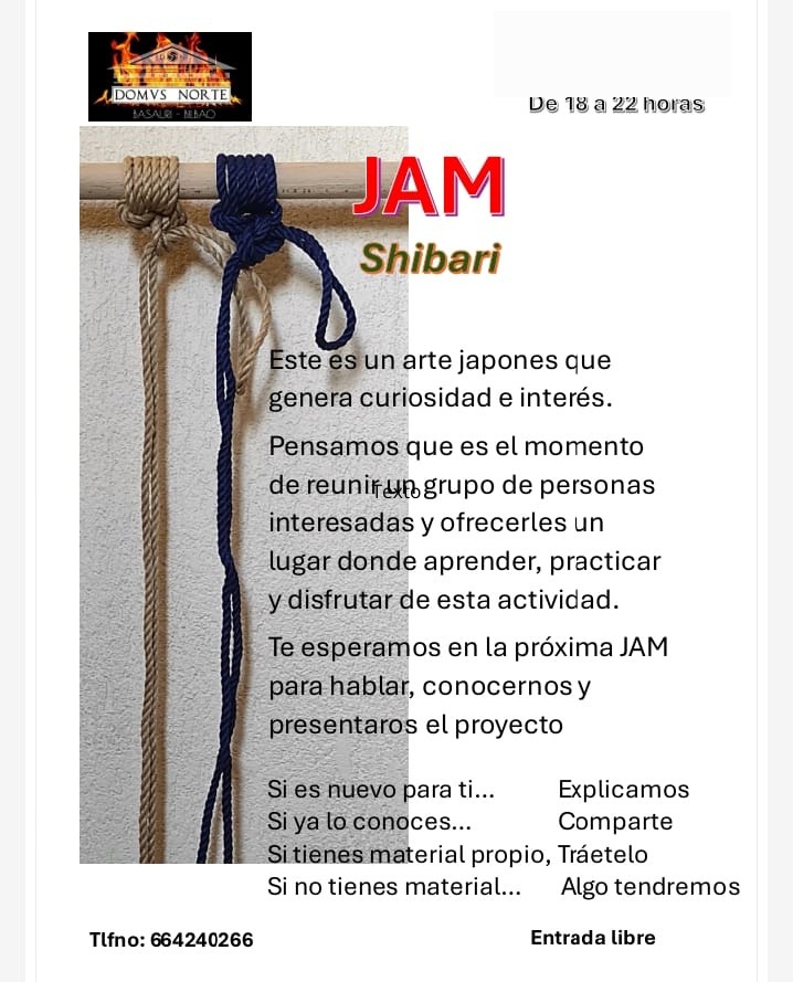 Una tarde para practicar, compartir conocimientos de ese bonito mundo de las cuerdas en el buen ambiente del Domus Norte.

+Info e inscripción:

WhatsApp:

664240266