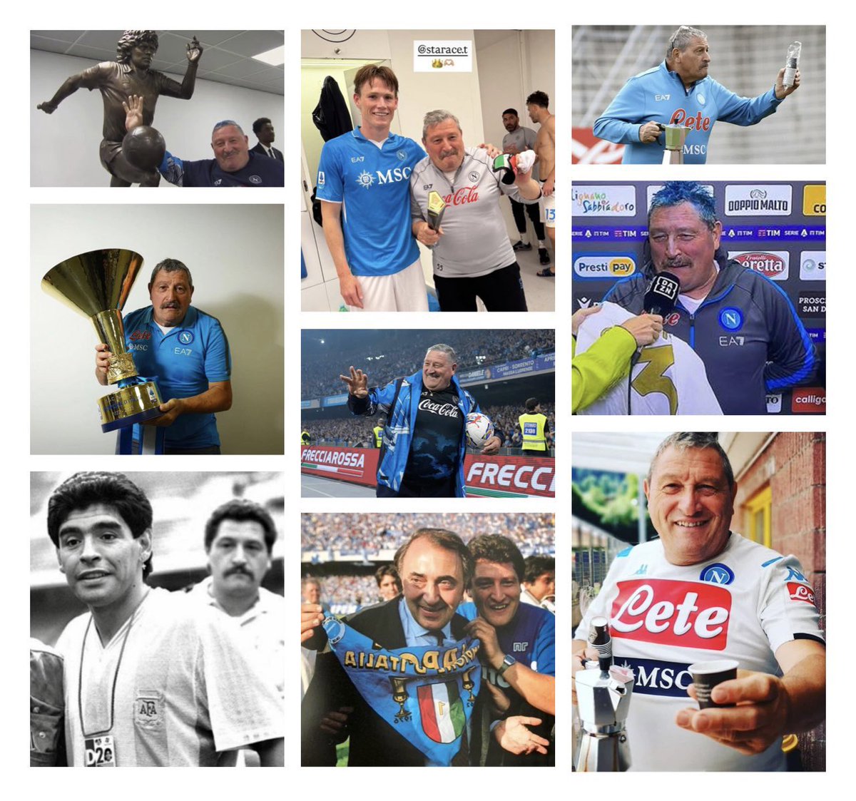Det er én mand, der har oplevet det hele med Napoli.💙

Efter 49 års trofast tjeneste i alverdens funktioner går Tommaso Starace nu på pension. Den sidste caffè er serveret. ☕️