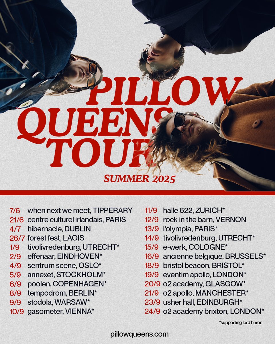 PillowQueens's tweet image. TOUR POST! Do you live the general European area? If so, we might be near you in the next few months and we’d love to see you. Lots of new cities on that list and we’re very excited to visit them.
pillowqueens.com/live