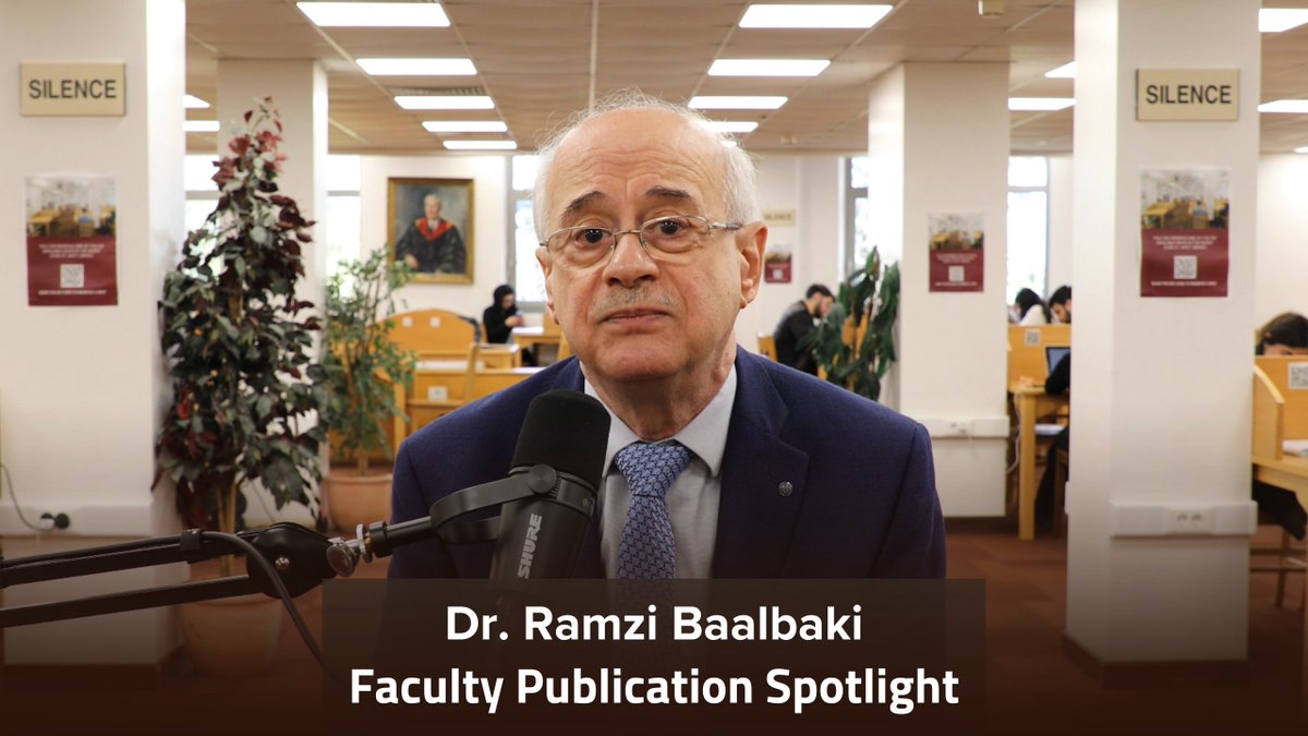 AUB Libraries (@aublibraries) on Twitter photo Faculty Publication Spotlight Series (FPSS) | Dr. Ramzi Baalbaki shares his insights on his latest work: : โู
ูููู
ุงุช ุงููุธุฑูุฉ ุงููุบููุฉ ุงูุนุฑุจูุฉโ, published by AUB Press:
youtu.be/p96rVjHD5NQ
<a href="/AUB_Lebanon/">American University of Beirut</a> <a href="/fas_aub/">Faculty of Arts and Sciences at AUB</a>
#AUBLibraries #FPSS #ArabicLinguistics #AUBPress Faculty Publication Spotlight Series (FPSS) | Dr. Ramzi Baalbaki shares his insights on his latest work: : โู
ูููู
ุงุช ุงููุธุฑูุฉ ุงููุบููุฉ ุงูุนุฑุจูุฉโ, published by AUB Press:
youtu.be/p96rVjHD5NQ
<a href="/AUB_Lebanon/">American University of Beirut</a> <a href="/fas_aub/">Faculty of Arts and Sciences at AUB</a>
#AUBLibraries #FPSS #ArabicLinguistics #AUBPress
