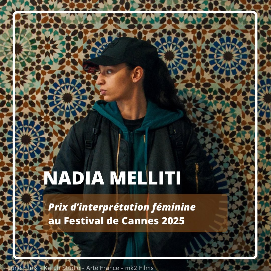 🎬Avec son tout premier rôle à l’écran dans « La Petite Dernière » d’Hafsia Herzi, Nadia Melliti remporte le Prix d’Interprétation féminine au Festival de Cannes 2025.
À découvrir prochainement en Arménie.